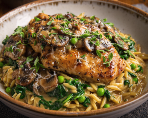 chicken marsala - Santos Wood Fired Pizza chicken marsala